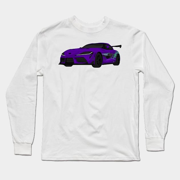 SUPRA PURPLE Long Sleeve T-Shirt by VENZ0LIC